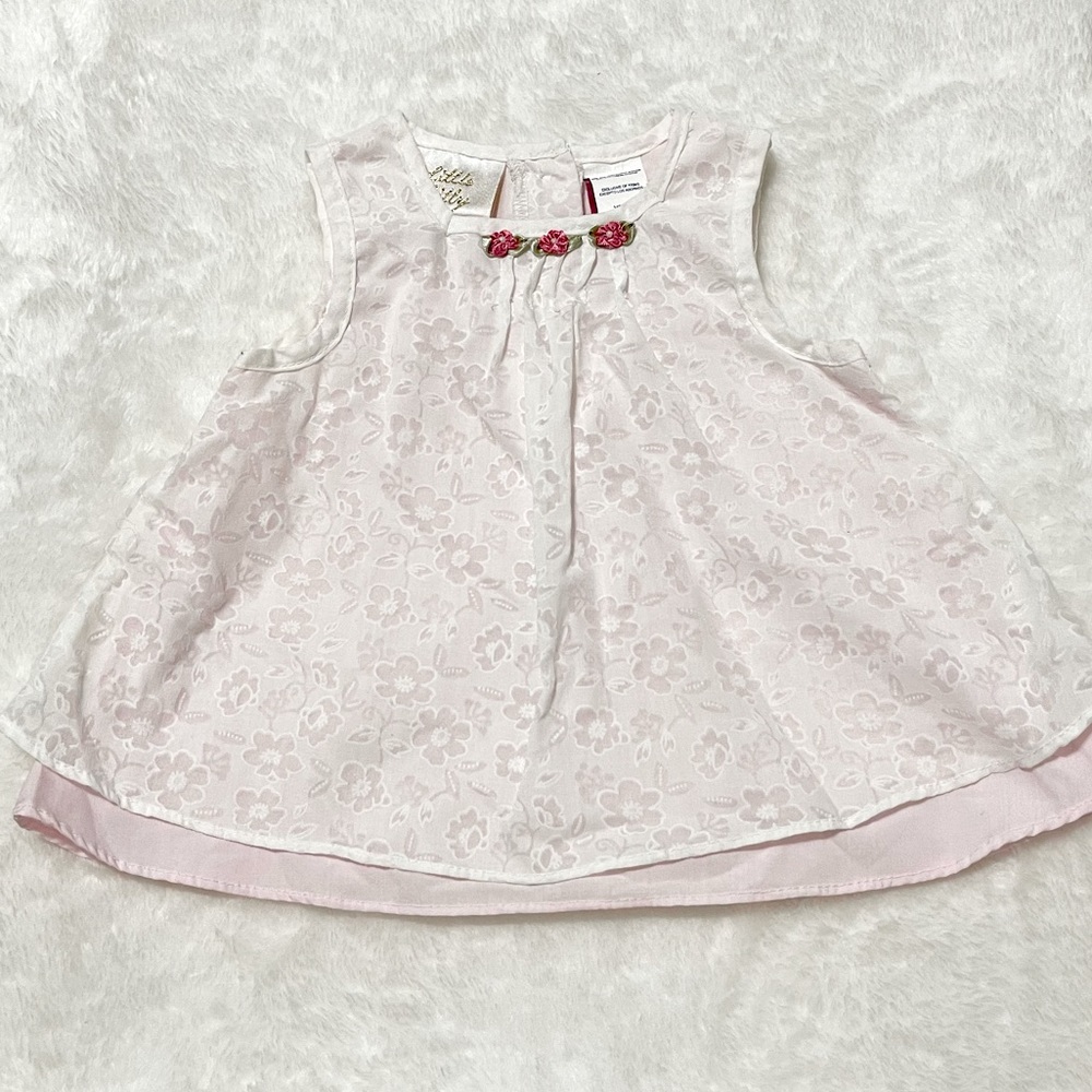 🎀 3-6 months baby girl top shirt floral 🎀 baby girl clothes white pink
